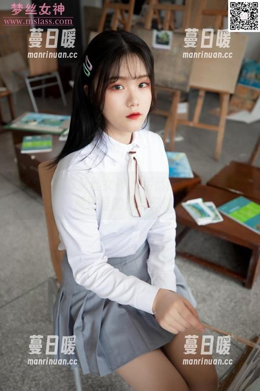 MSLASS梦丝女神 - 恬恬的画室乖乖女：原图里的光与影的暗战
